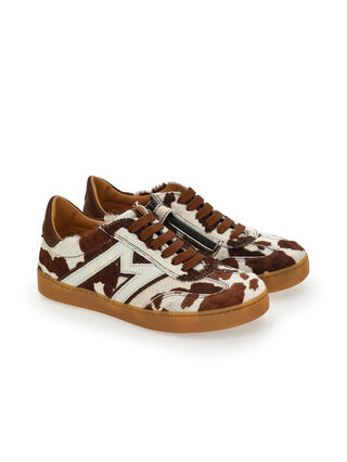 Monnalisa cowhide sneakers