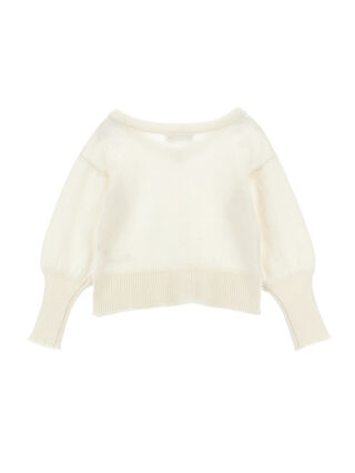 Пуловер с вырезом сзади