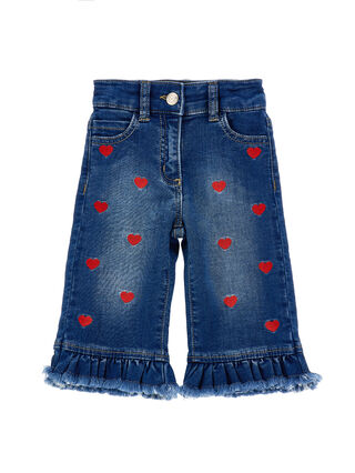 Джинсовые сердечки с галетой