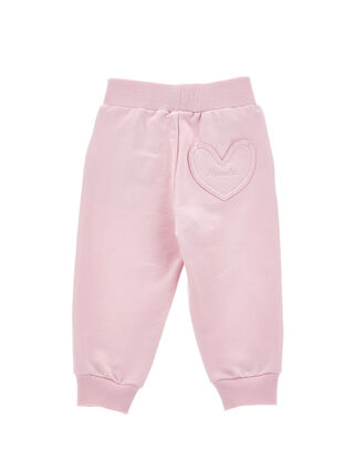 Fleece joggers with heart pocket