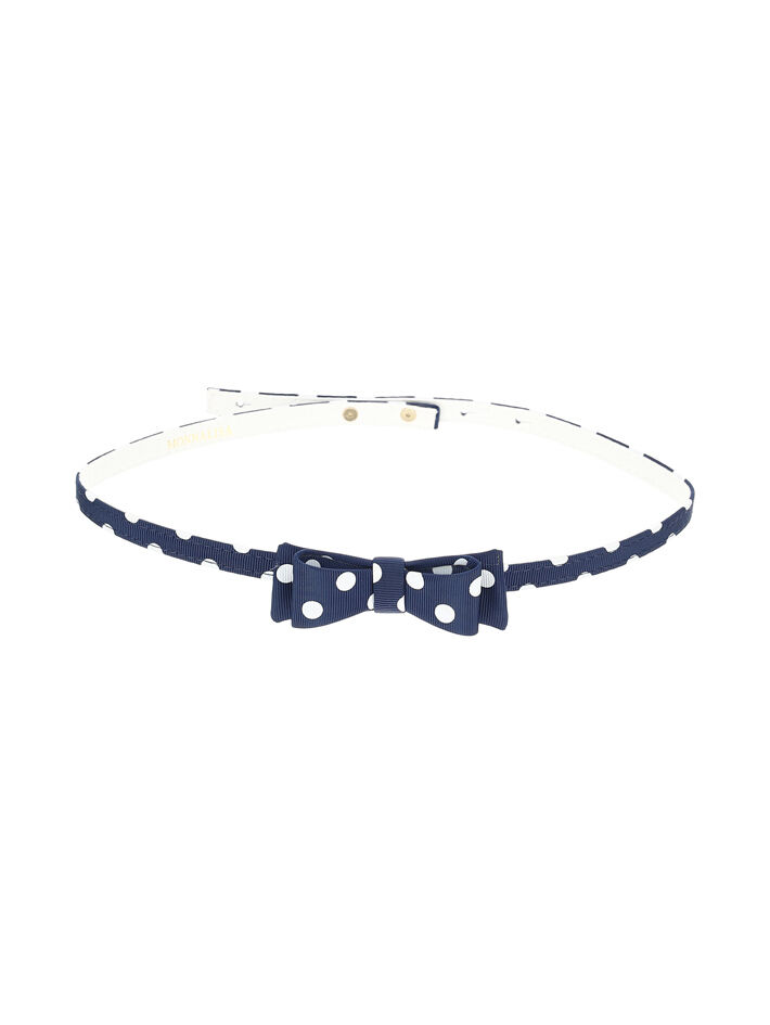 Monnalisa polka dot-print hairband - White