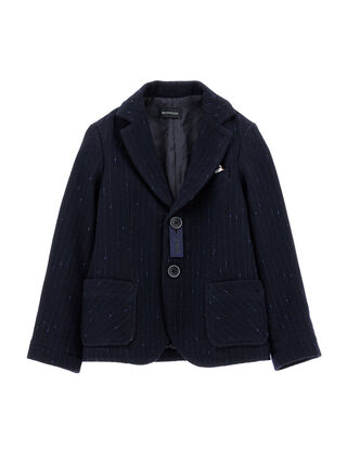 Two-button herringbone blazer