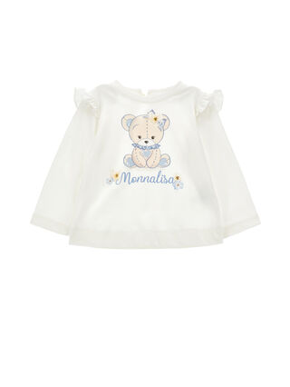 Футболка с плюшевым мишкой Monnalisa