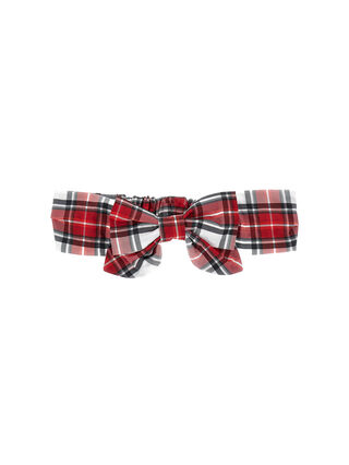 Tartan taffeta headband
