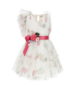 Abito tulle monospalla