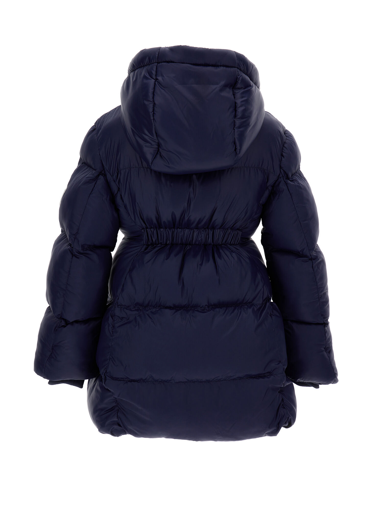 Monnalisa padded long-sleeve hooded jacket - White