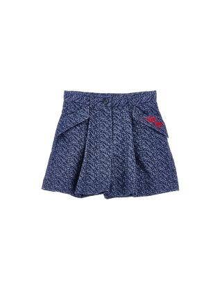 Бермуды с вышитыми карманами