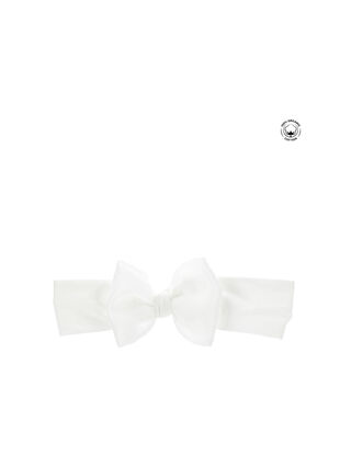 Organic cotton hair band with bow