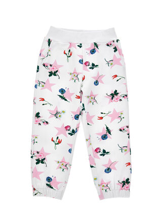 Fleece joggers with star print