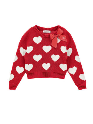 Hearts bow sweater