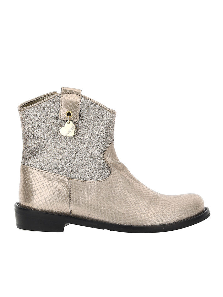 Texani glitter Monnalisa Bambina Scarpe Stivali Stivaletti 