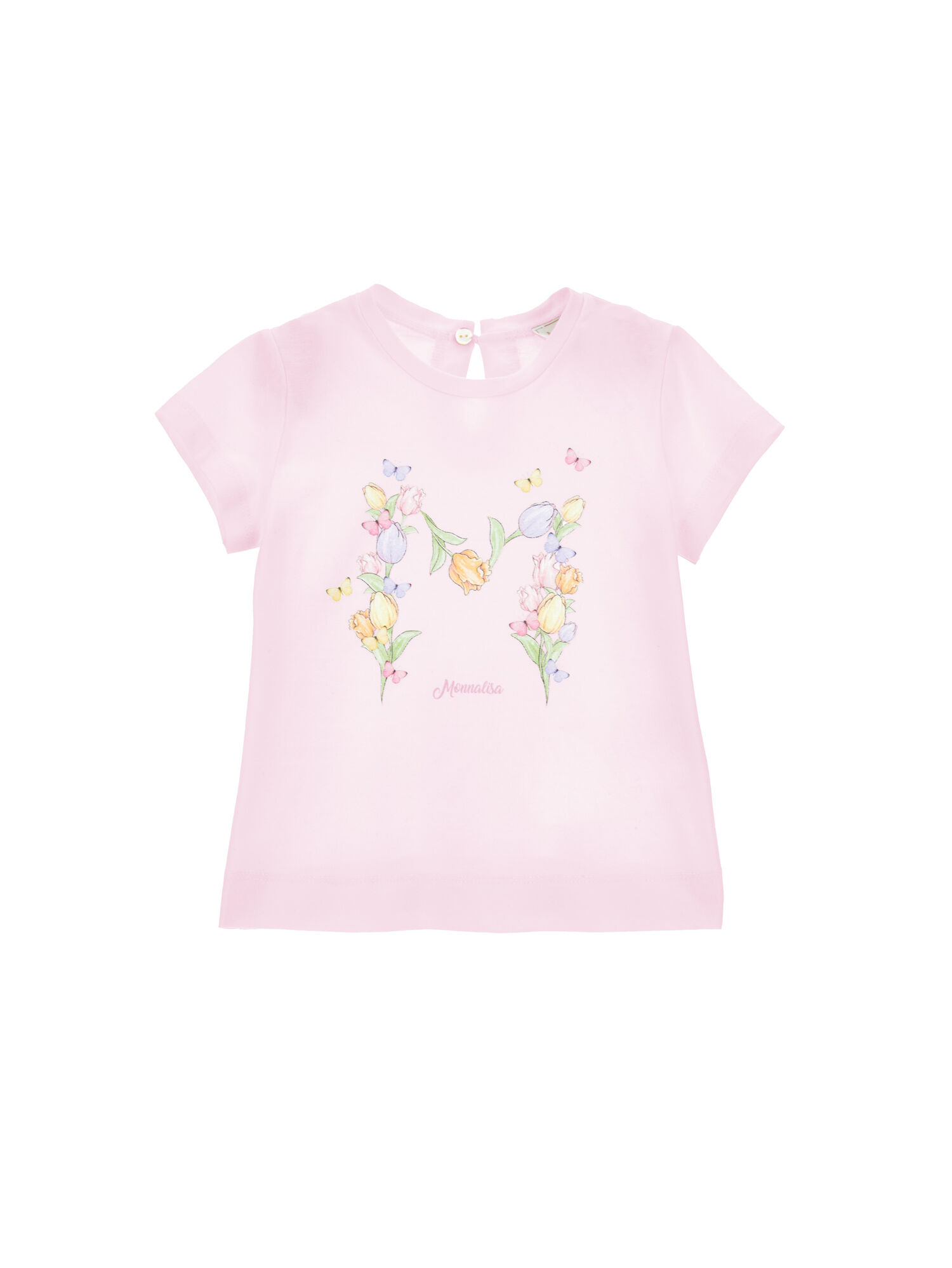Monnalisa floral-print cotton sweatshirt - White