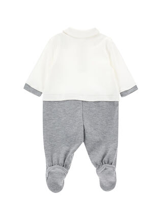 Snoopy two-tone cotton playsuit