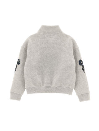 Lurex sweatshirt with bows
