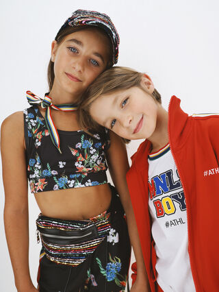 Practical jersey bralette with print