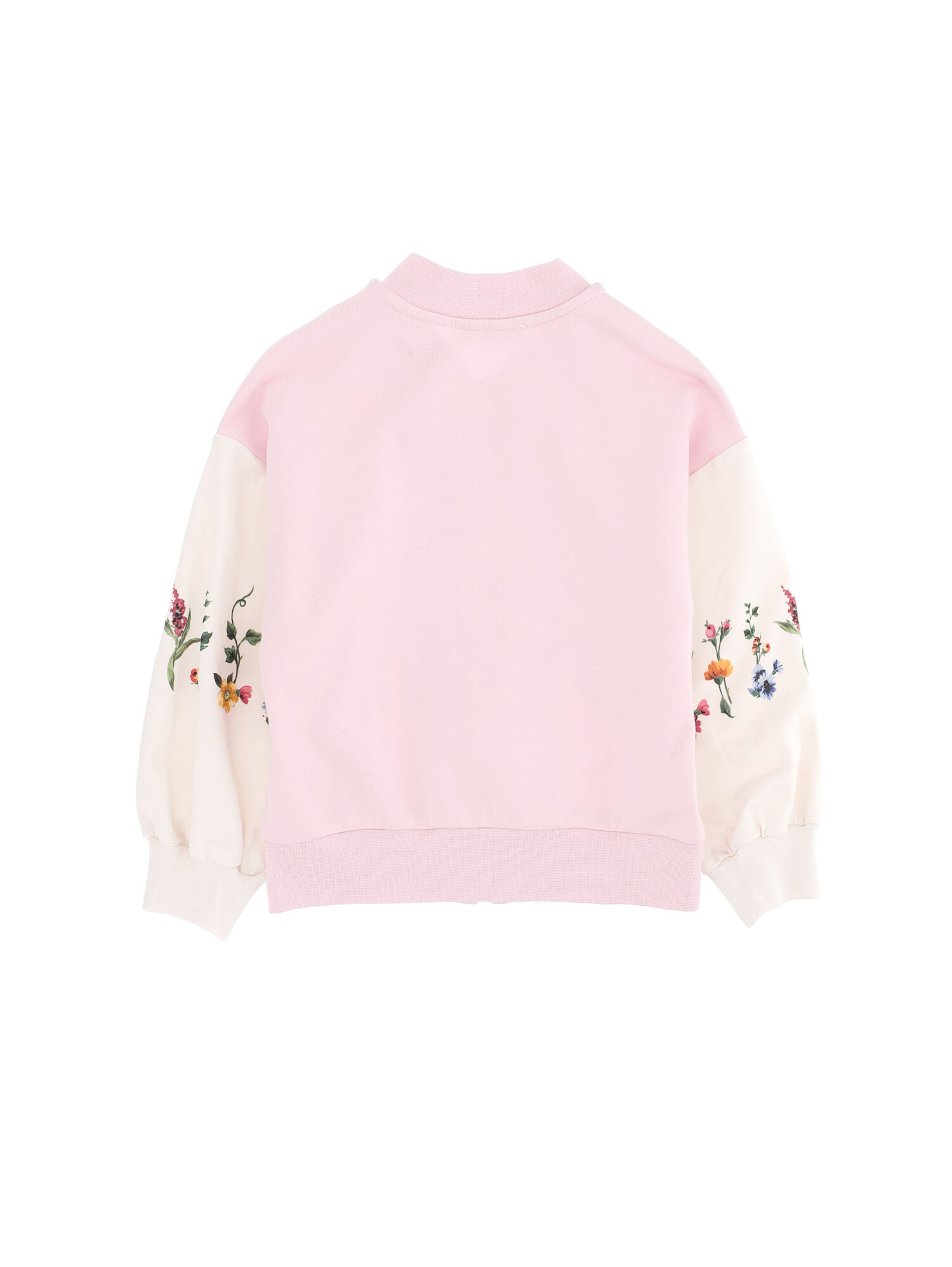 Flower bouquet zip up bomber sweatshirt girl Monnalisa Armenia