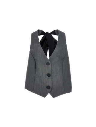 Элегантный жилет с узлом наверху
