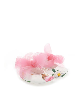 Printed poplin shoes