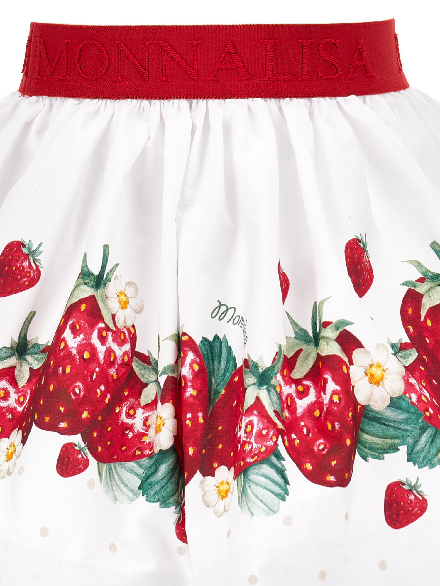 注目ショップ Strawberry print poplin skirt girl | Monnalisa United States スカート