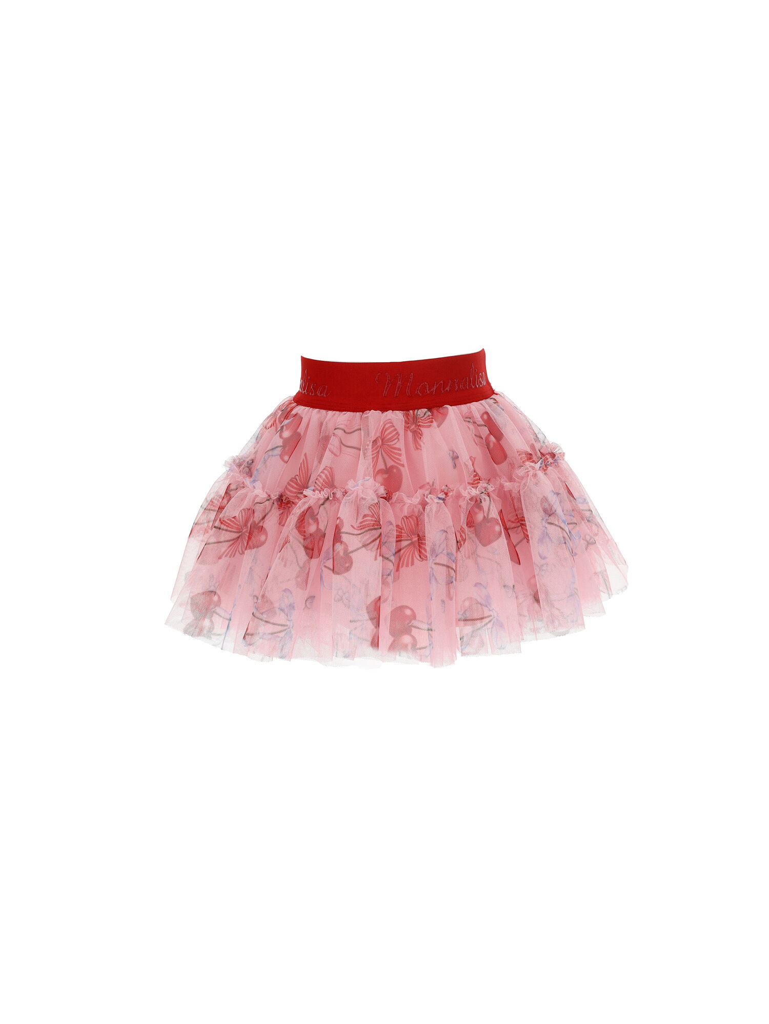 Gonna tulle stampa ciliegie Monnalisa Bambina Abbigliamento Gonne Gonne di tulle 