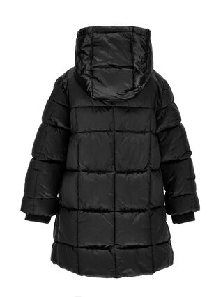 Down jacket with hood