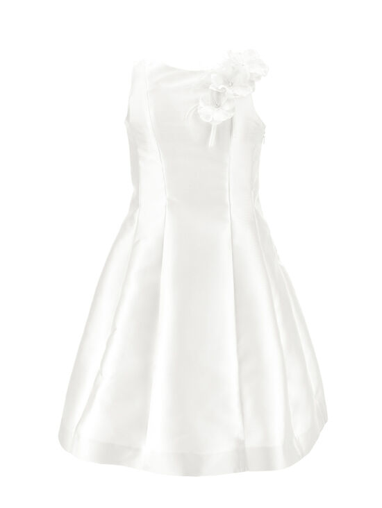 Mikado dress with flower vine