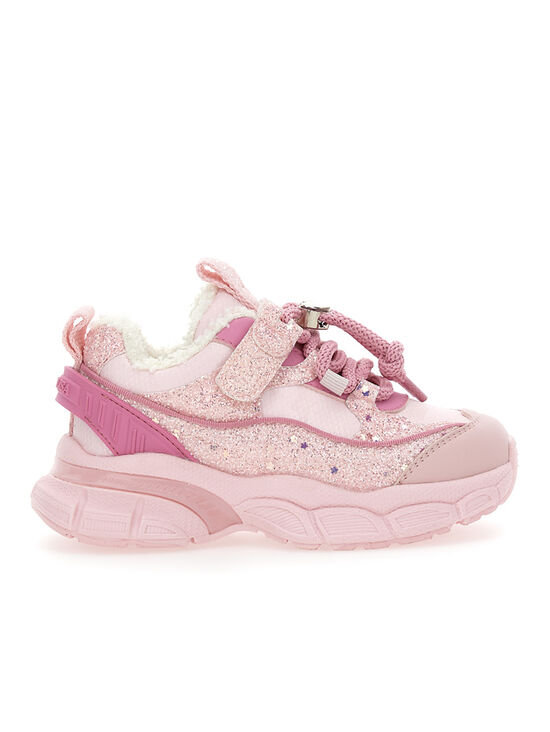 Klobige Glitzerschuhe