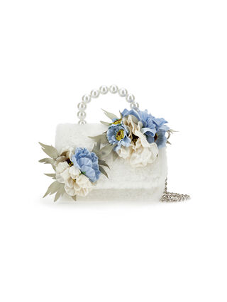 Мини-сумка с плюшевыми цветами