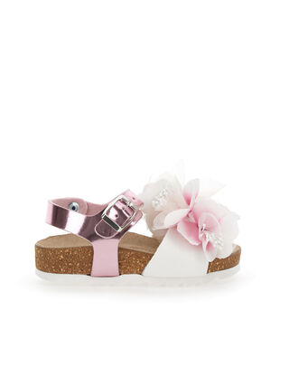 Sandales à fleurs de pêcher