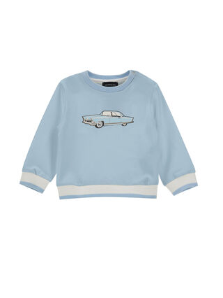 Cotton sweatshirt with vintage car