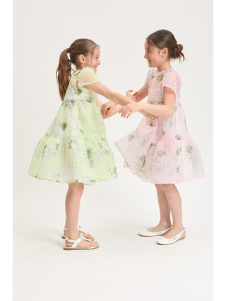 Abito Organza Fiori