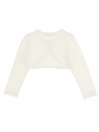 Shaved crepe cardigan