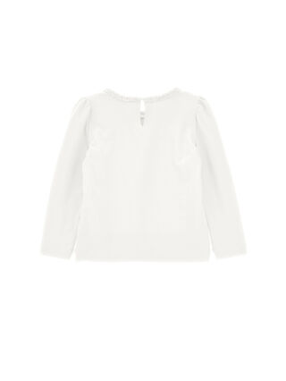 T-Shirt Cuore Collo Ricamato