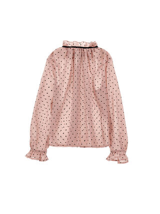 Blusa de lunares con volante