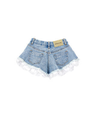 Five-Pocket-Shorts mit Strass