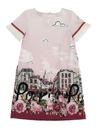 Printed jersey dress