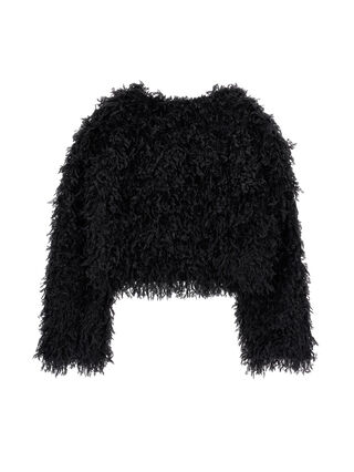 Feather-effect bolero