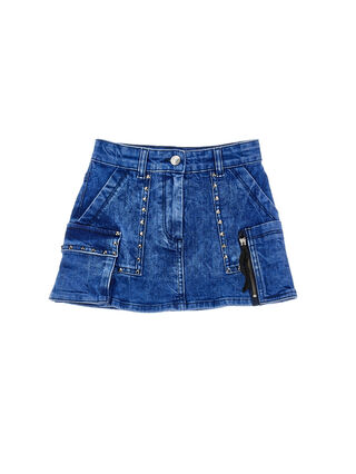 Denim mini skirt