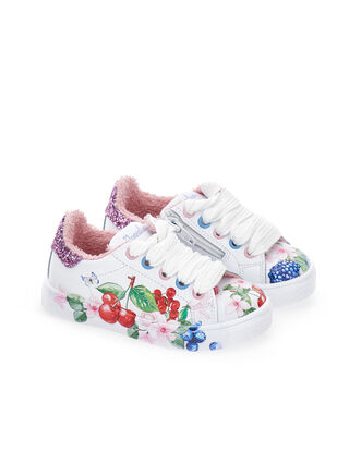 Sneakers bycast stampa frutti