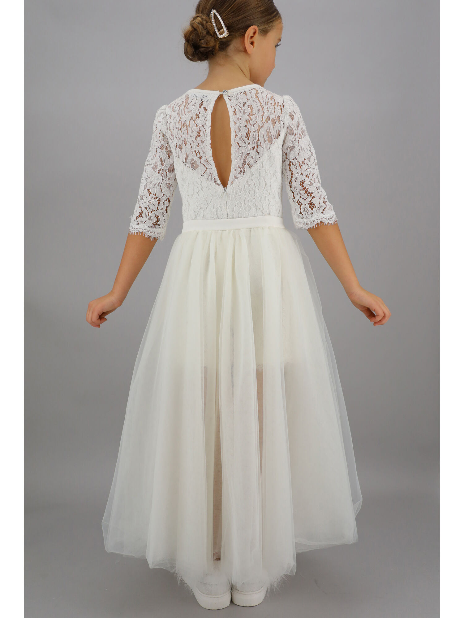 jumpsuit with tulle skirt