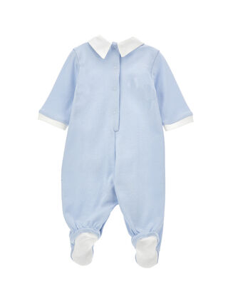 Combinaison en coton avec col brodé