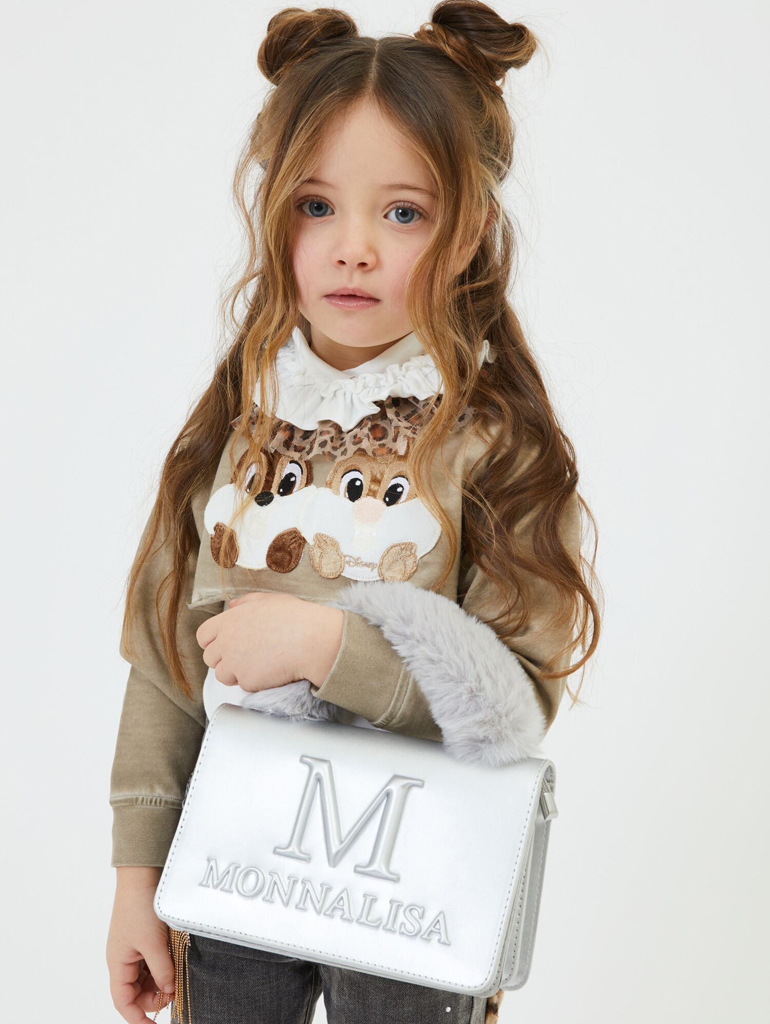 Bag tessuto spalmato Laerta Monnalisa Bambina Accessori Borse Zaini 