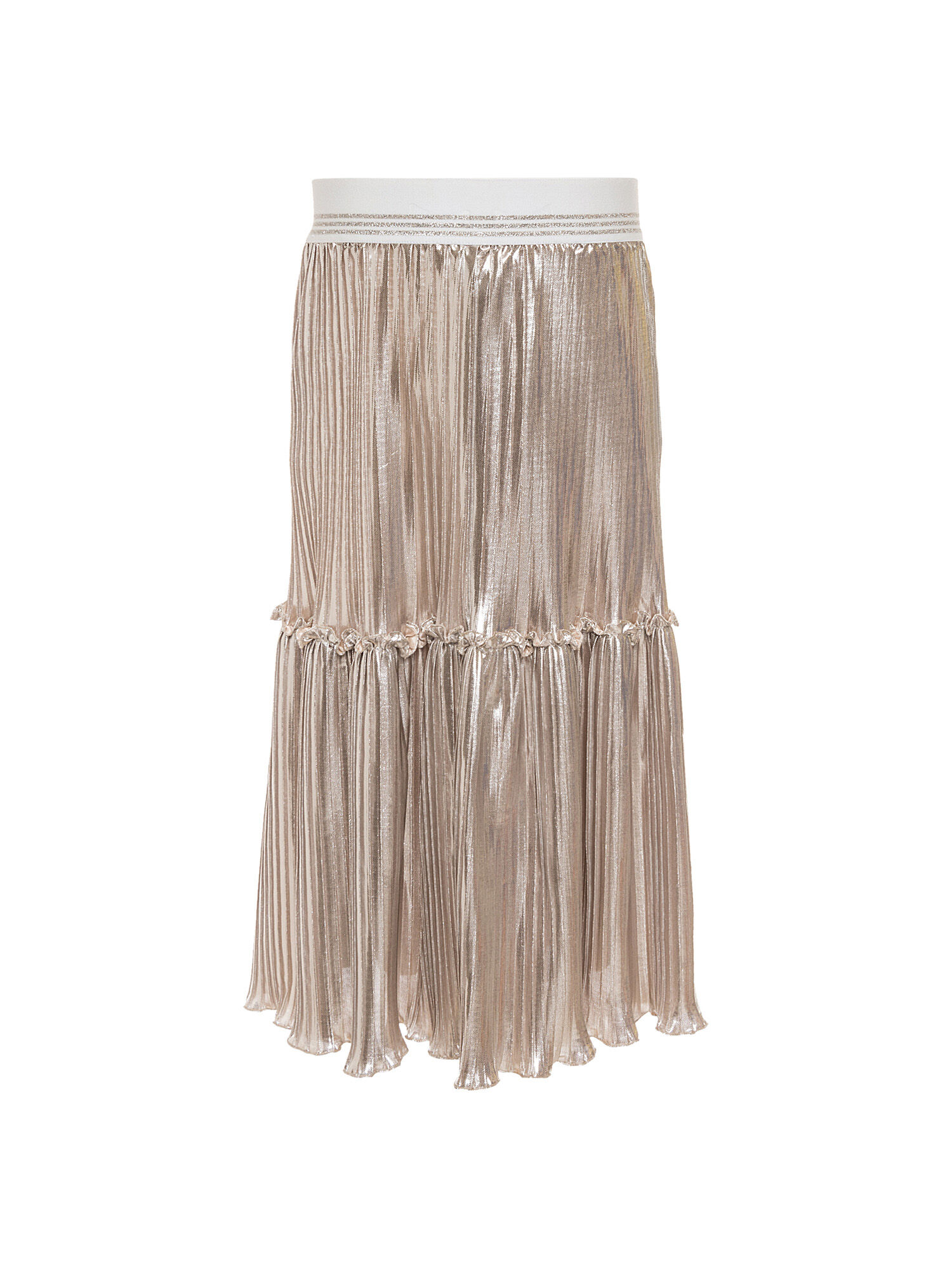 Lurex pleated skirt girl Monnalisa United States