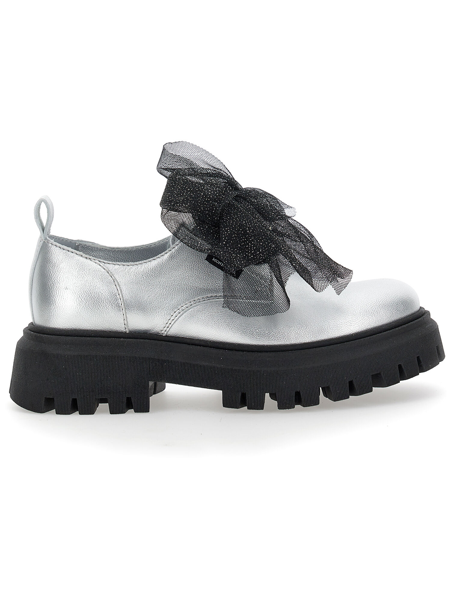 Scarpe modello derby laminate bambina Monnalisa Italia