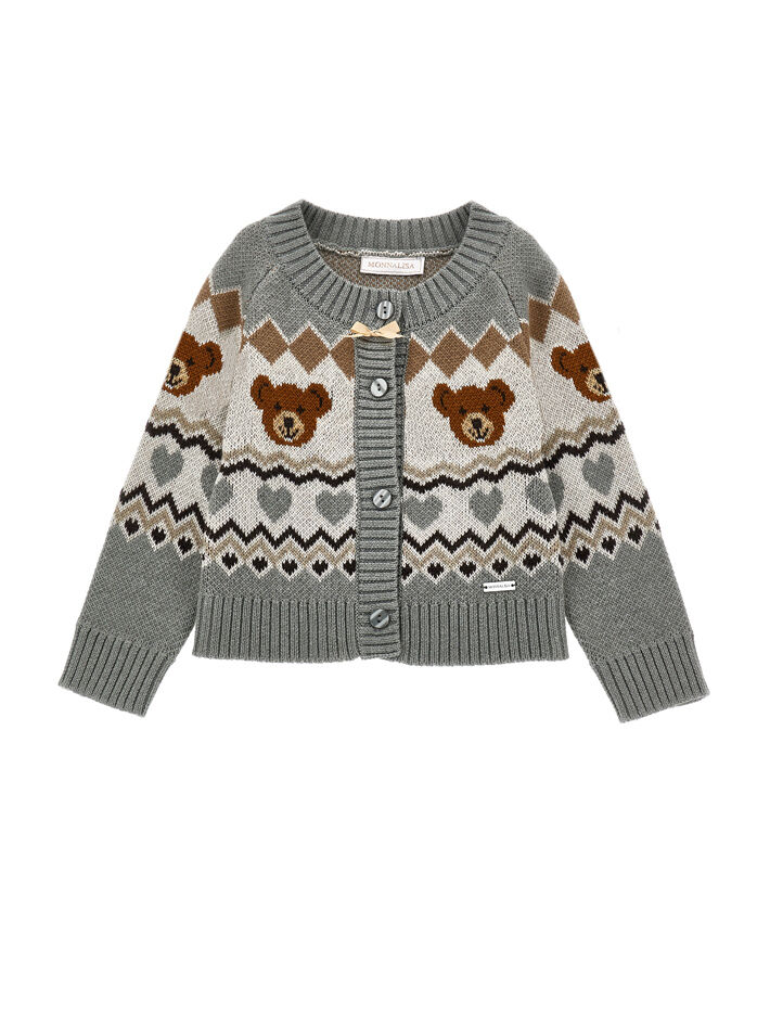 新品 MONNALISA モナリザ トレーナー 8才 128cm Unisex Mona Lisa loose irregular hedging round neck sweater