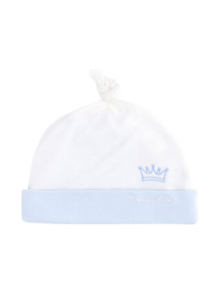 Cotton bonnet with embroidery