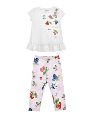 Jersey maxi T-shirt and leggings set