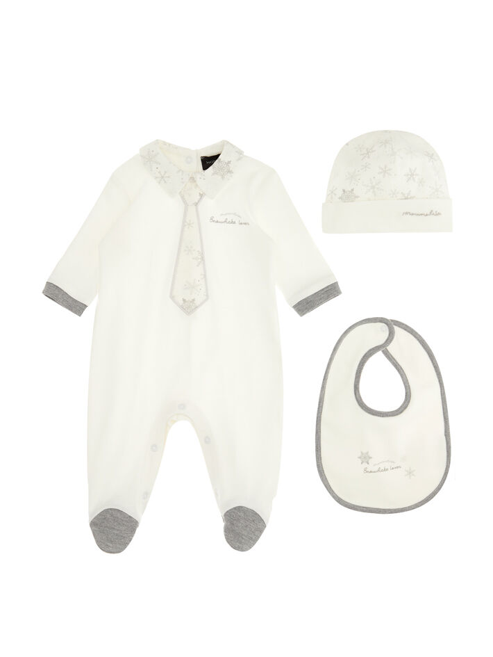 Monnalisa Bambino Abbigliamento Completi Body e tutine Completo neonato interlock stampa 