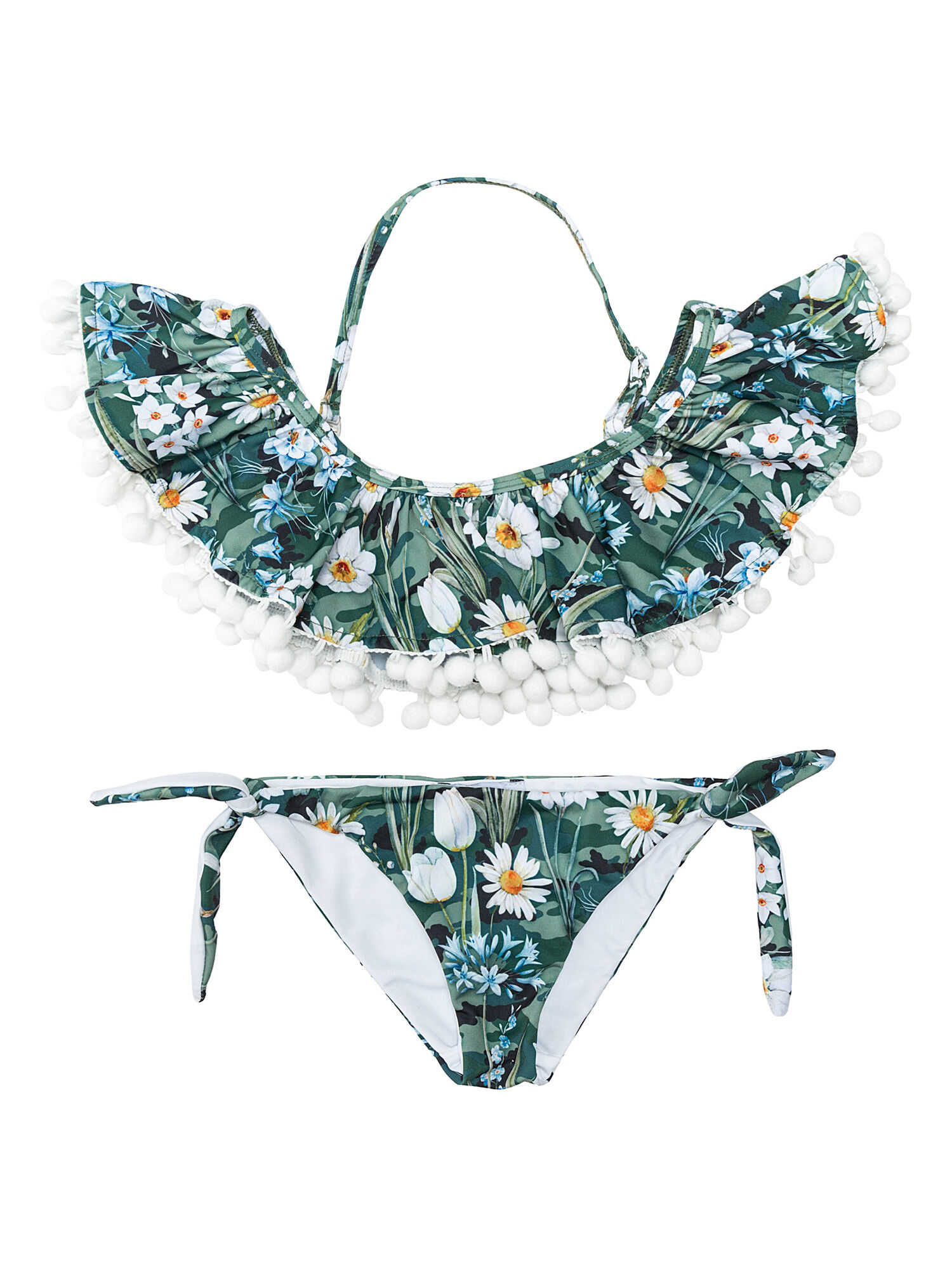 camo bandeau bikini