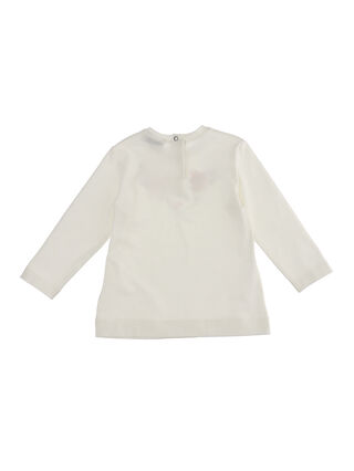 Jersey T-shirt w/flowers